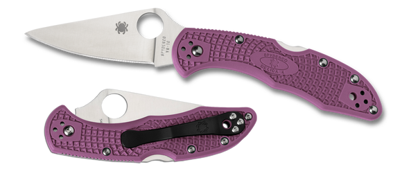 Spyderco Delica 4 - Flat Ground - Purple FRN - C11FPPR - SNK/WTO - Home Office
