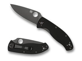 Spyderco Tenacious - Black Blade - Black G10 - C122GBBKP