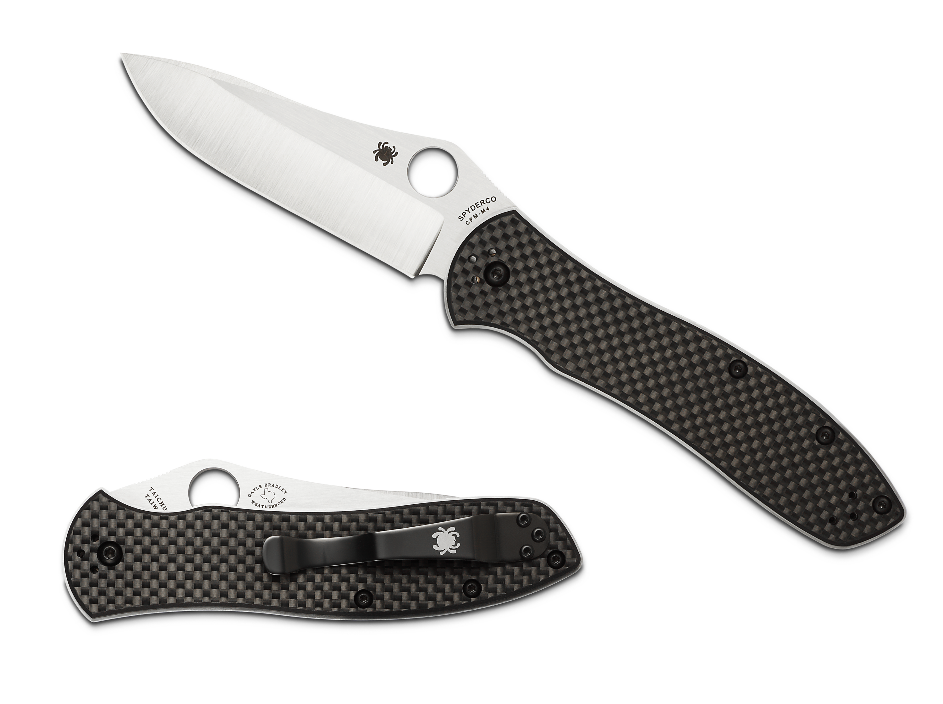 Spyderco Gayle Bradley Folder 2 - Carbon Fiber - CPM-M4 Steel - C134CF ...