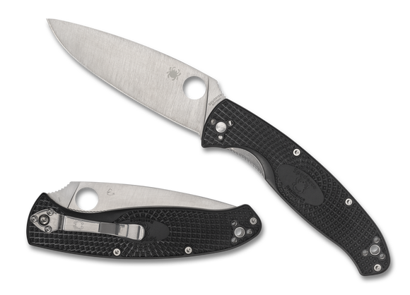 Spyderco Resilience - Black FRN Handle - Plain Edge - C142PBK