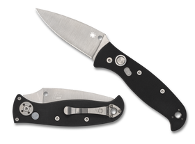 Spyderco Autonomy 2 - Automatic - Black G10 - Plain Edge LC200N - C165GP2