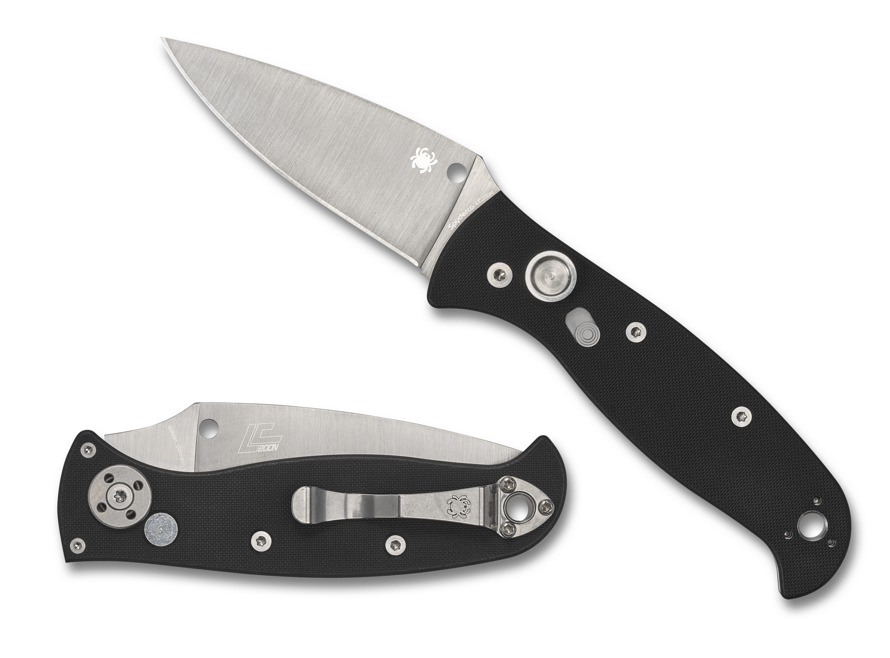 Spyderco Autonomy 2 - Automatic - Black G10 - Plain Edge LC200N - C165GP2