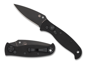 Spyderco Autonomy 2 - Automatic - Black G10 - DLC Plain Edge LC200N Blade - C165GPBBK2