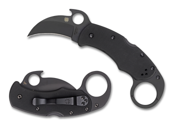 Spyderco Karahawk w/ Emerson Opener - Black Blade - C170GBBKP