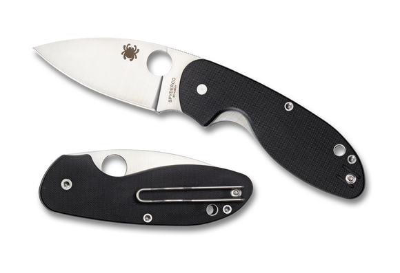 Spyderco Efficient - Satin Blade - Black G10 - C216GP