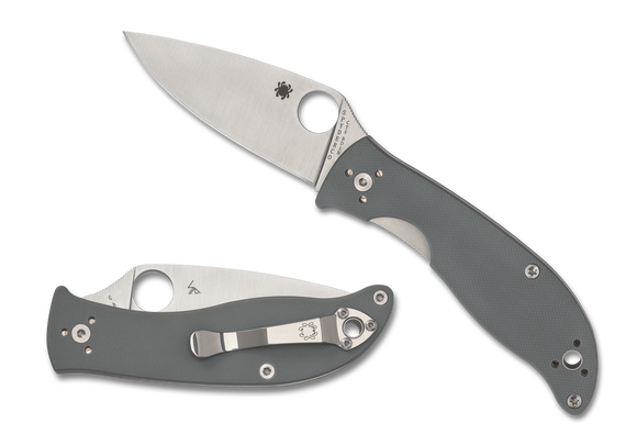 Spyderco Polestar - Gray G10 Handle - CTS-BD1 Blade - C220GPGY