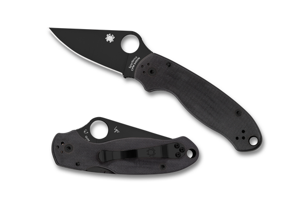 Spyderco Para 3 - Black Blade - Black G10 Handle - C223GPBK