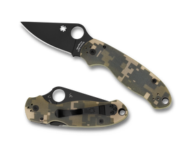Spyderco Para 3 - Digi Camo G10  Plain Edge Black Blade - C223GPCMOBK