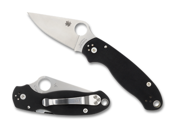 Spyderco Para 3 - Black G10 Handle - Plain Edge - C223GP