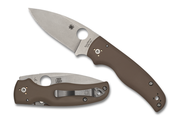 Spyderco Shaman - Sprint Run - CPM-15V - Brown G10 - C229GPBN15V