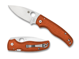 Spyderco Shaman - Sprint Run - Burnt Orange G10 - CPM-REX45 - C229GPBORE