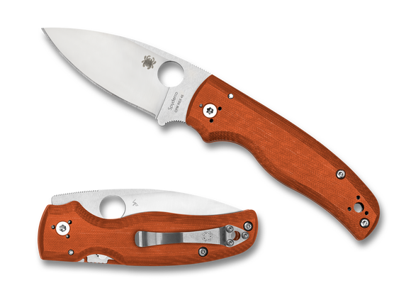 Spyderco Shaman - Sprint Run - Burnt Orange G10 - CPM-REX45 - C229GPBORE