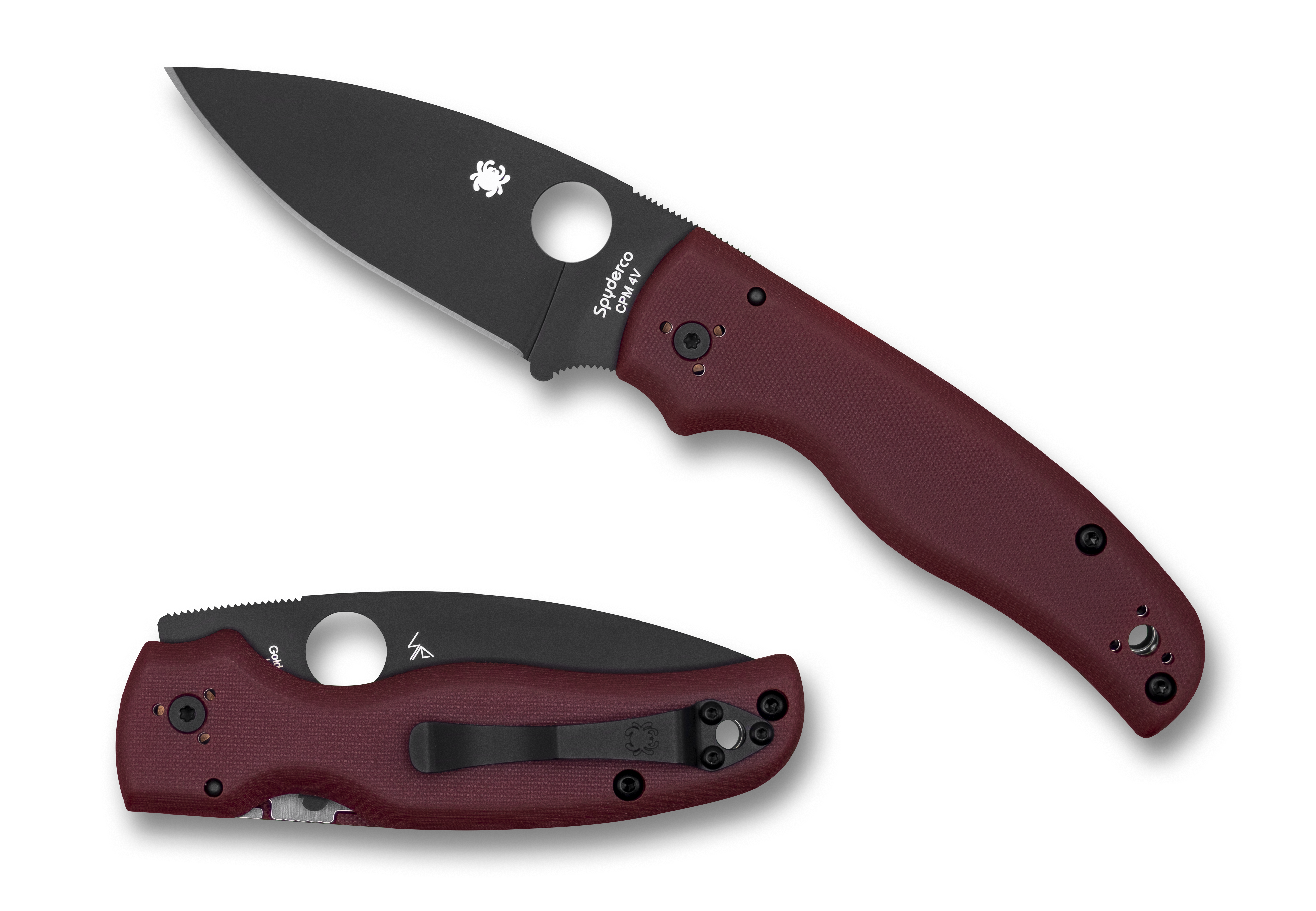 Spyderco Shaman - St. Nick’s Exclusive - CPM-4V Steel - Red G10 - C229GPRDBK