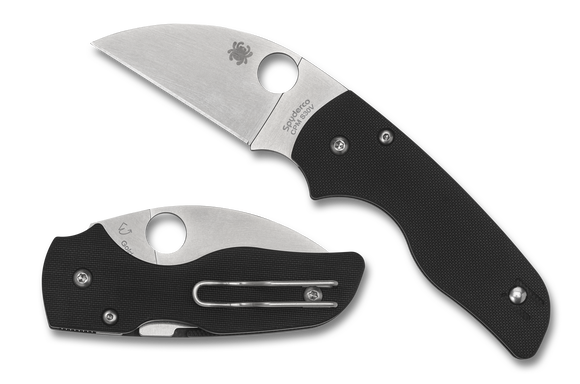Spyderco Lil’ Native - Compression Lock - Black G10 - Wharncliffe Blade - C230GPWC