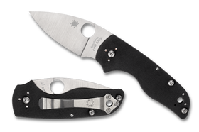 Spyderco Lil’ Native Slip It - Black G10 - Plain Edge - C230NLGP