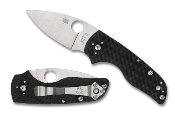 Spyderco Lil’ Native Slip It - Black G10 - Plain Edge - C230NLGP