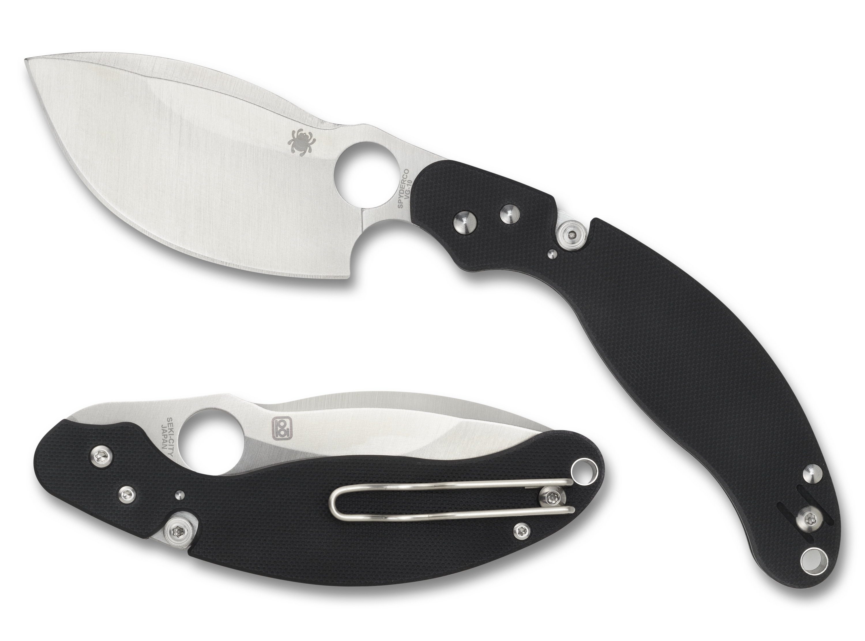 Spyderco Parata - Black G10 - Stop Lock - C231GP