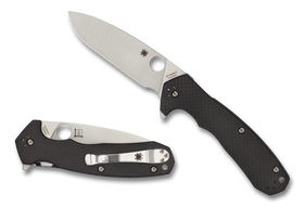 Spyderco Amalgam - Flipper - Carbon Fiber Handle - CPM-S30V - C234CFP