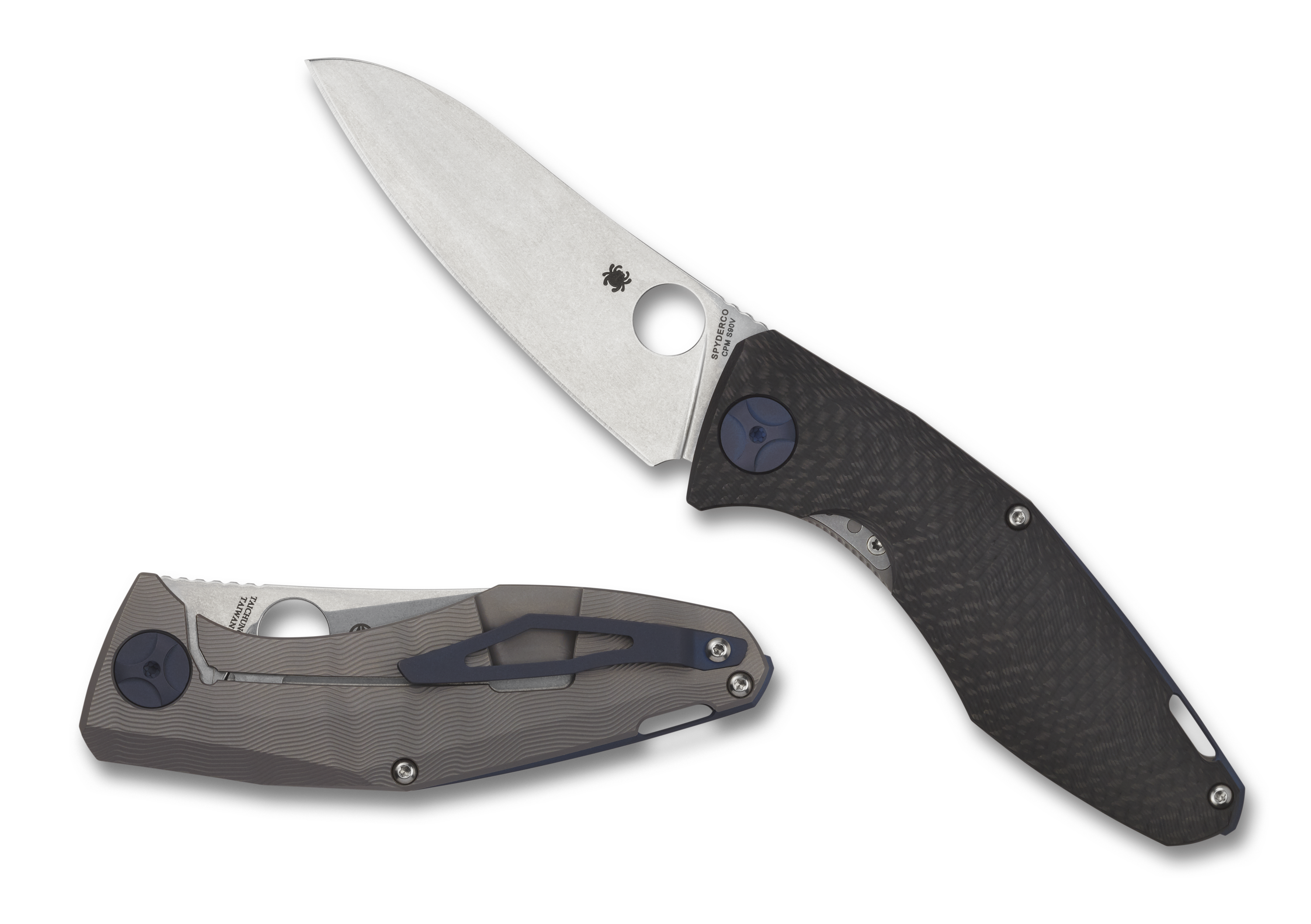 Spyderco Drunken - Frame Lock -  Carbon Fiber/ Titanium - C235CFTIP