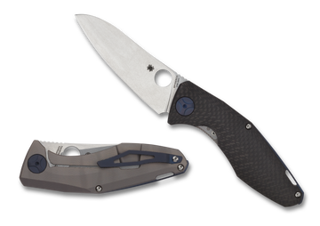 Spyderco Drunken - Frame Lock -  Carbon Fiber/ Titanium - C235CFTIP