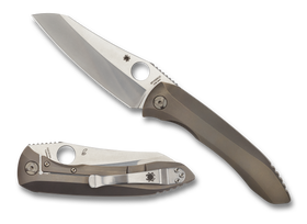 Spyderco Paysan - Plain Titanium - CPM S90V - Frame Lock - C238TIP