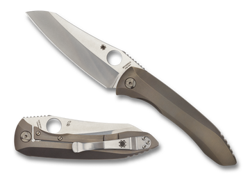 Spyderco Paysan - Plain Titanium - CPM S90V - Frame Lock - C238TIP