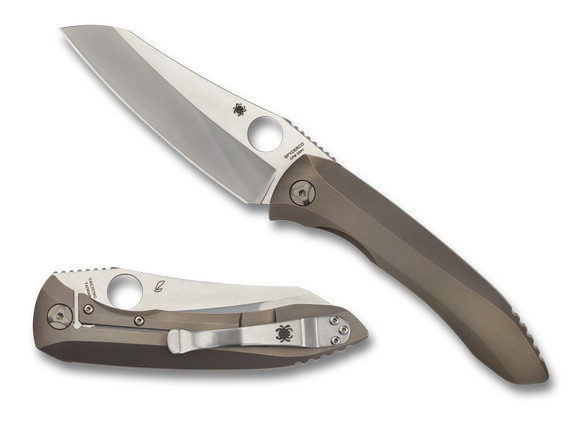 Spyderco Paysan - Plain Titanium - CPM S90V - Frame Lock - C238TIP