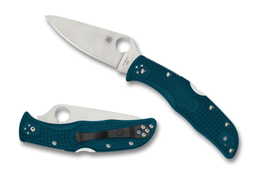 Spyderco Endela - Blue FRN - K390 Steel - Plain Edge - C243FPK390