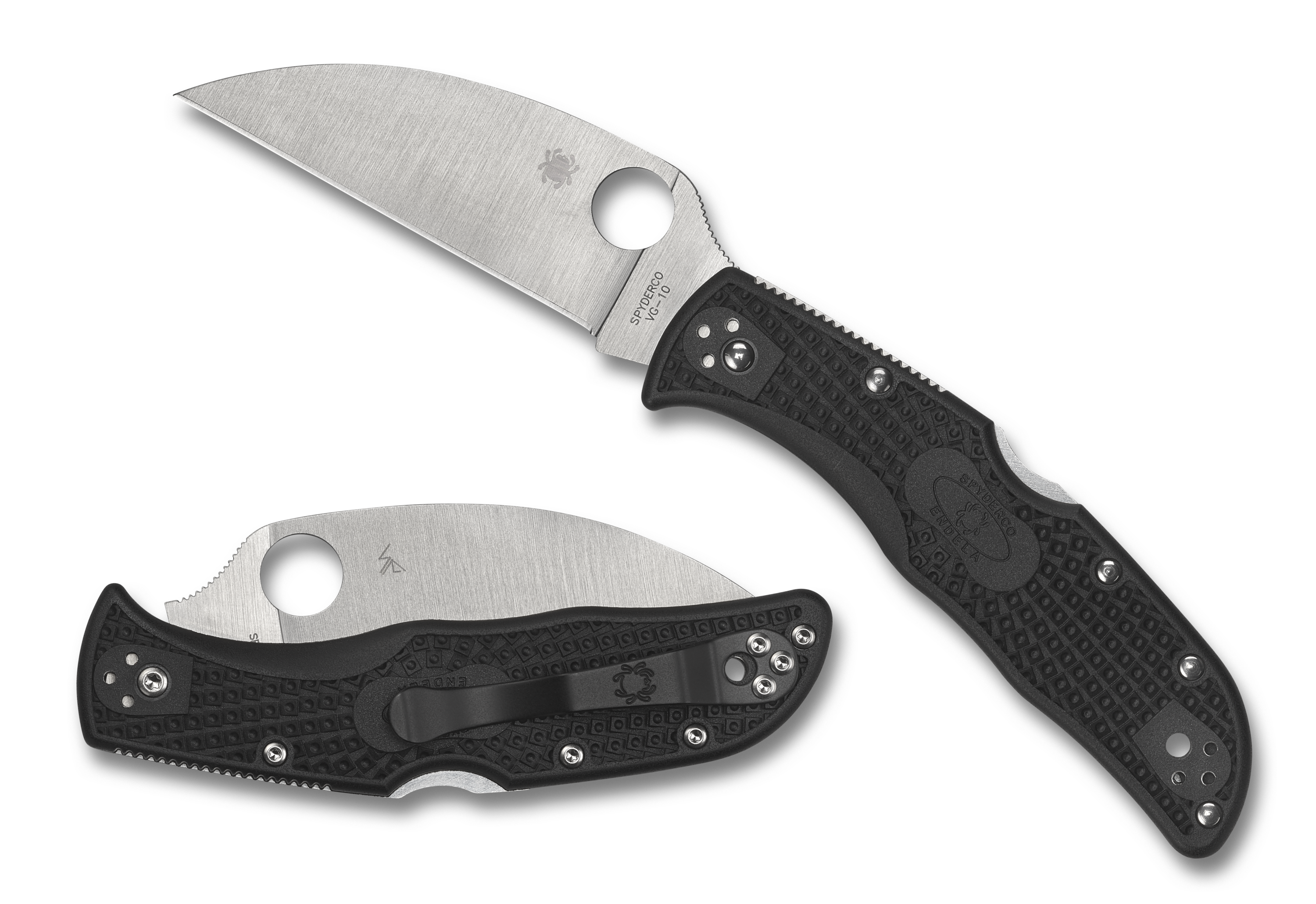 Spyderco Endela - Black FRN - Wharncliffe - Plain Edge - C243FPWCBK