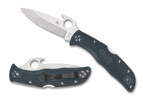 Spyderco Endela - Emerson Opener - Gray FRN - Plain Edge - C243PGYW