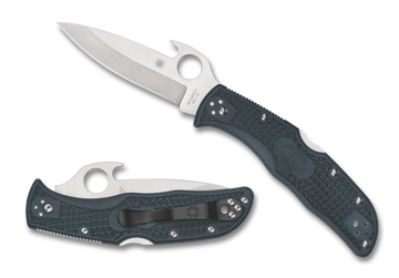Spyderco Endela - Emerson Opener - Gray FRN - Plain Edge - C243PGYW