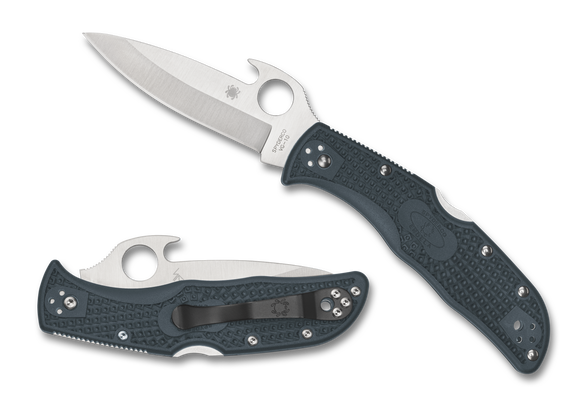 Spyderco Endela - Emerson Opener - Gray FRN - Plain Edge - C243PGYW