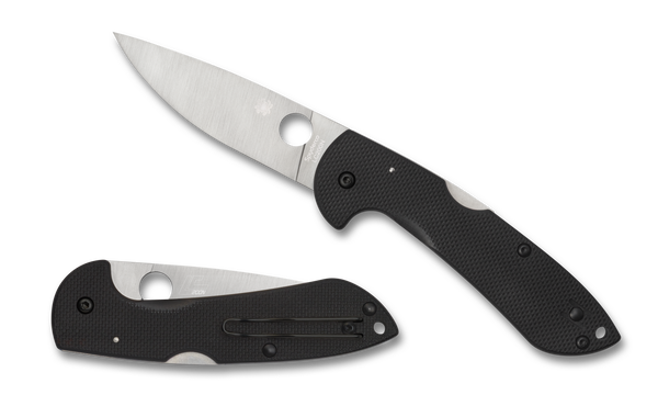Spyderco Siren - Plain Edge LC200N - Black G10 w/ Blue Liners - Back Lock - C247GP - CLOSEOUT
