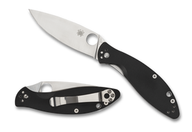 Spyderco Astute - Liner Lock - Black G10 Handle - C252GP