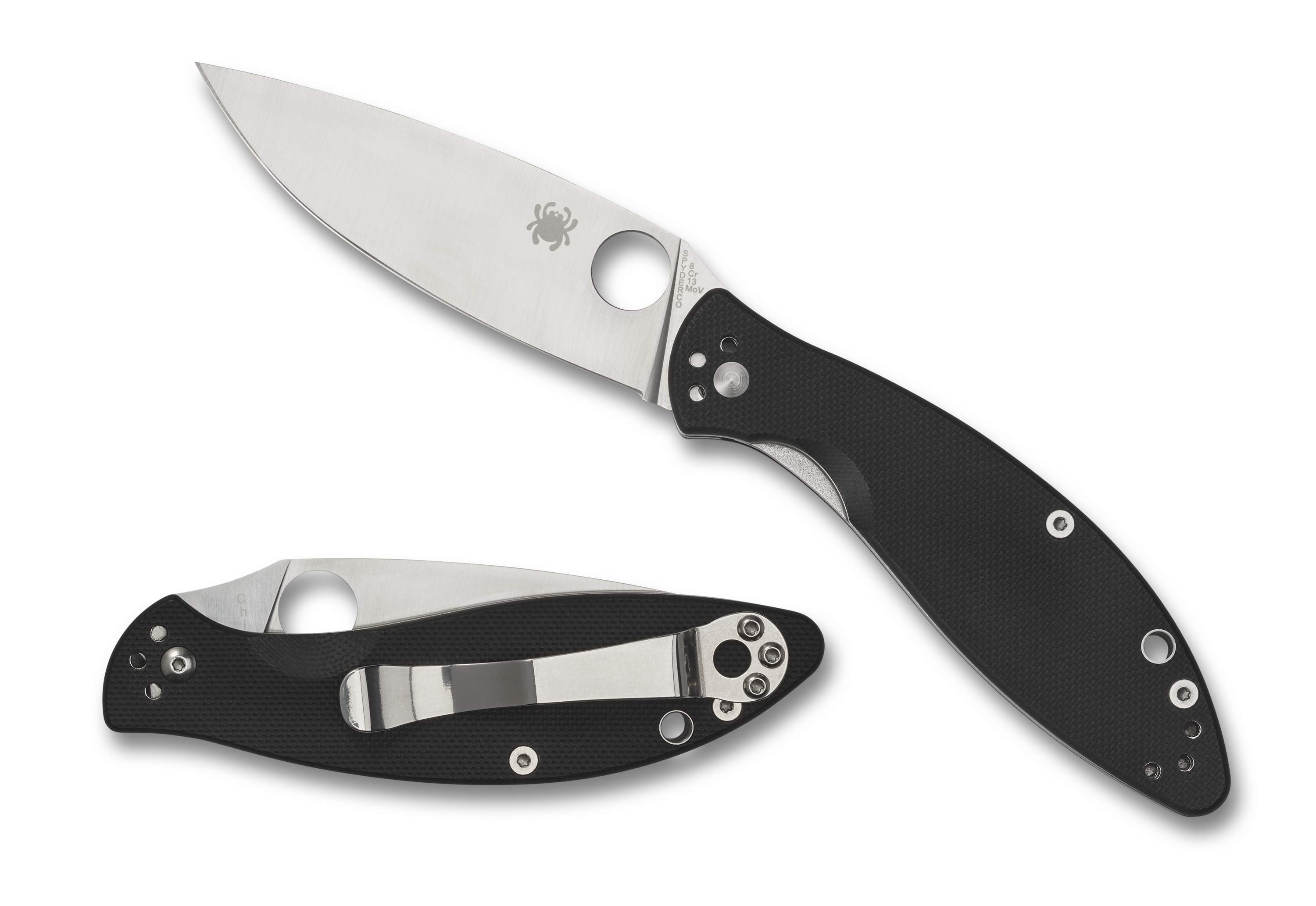 Spyderco Astute - Liner Lock - Black G10 Handle - C252GP