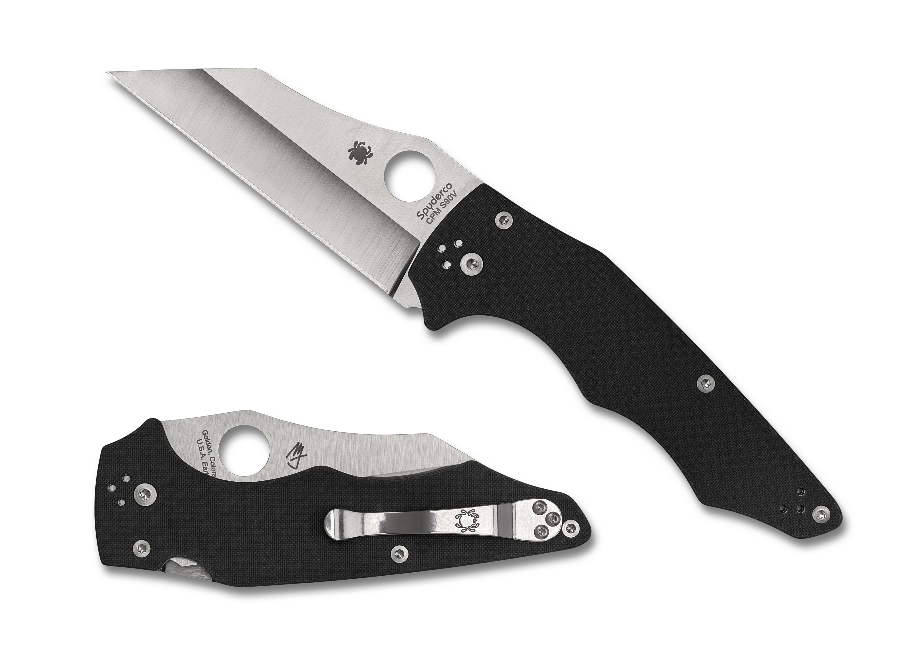 Spyderco YoJumbo - Sprint Run - CPM-S90V - Carbon Fiber Handle - C253CF