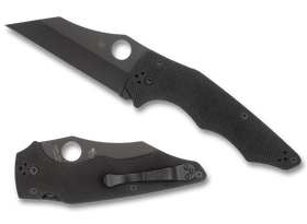 Spyderco YoJumbo - DLC S30V Blade - Compression Lock -  Black G10 - C253GPBBK