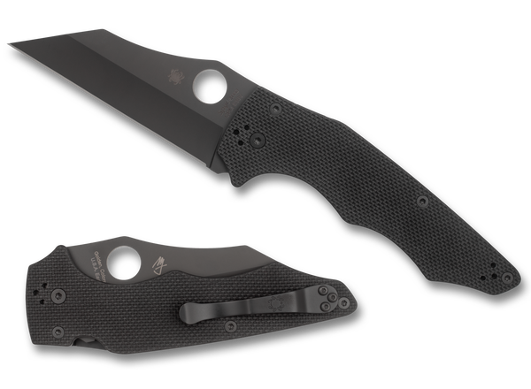 Spyderco YoJumbo - DLC S30V Blade - Compression Lock -  Black G10 - C253GPBBK