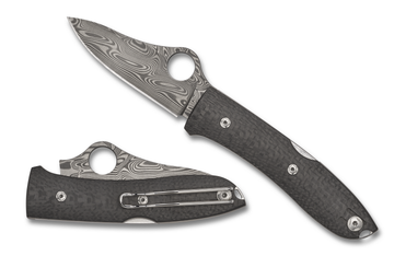 Spyderco SpyOpera - Carbon Fiber - Thor Damasteel - Sprint Run - C255CFPD