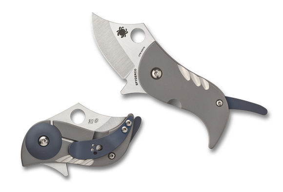 Spyderco Pochi - Titanium Handle - CPM-S45VN Steel - C256TIP - CLOSEOUT