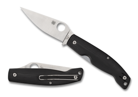 Spyderco Pattadese - Black G10 - M390 Steel - C257GP - CLOSEOUT