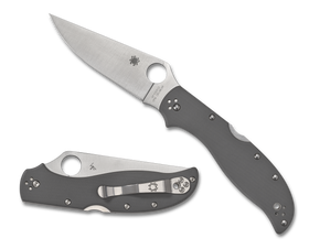 Spyderco Stretch 2 XL - Grey G10 - Plain Edge CPM-Cruwear - C258GPGYCW