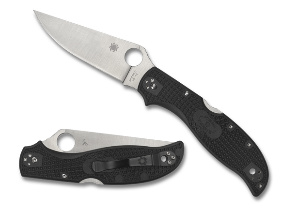 Spyderco Stretch 2 XL Lightweight  - Black FRN - Plain Edge - C258PBK