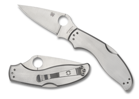 Spyderco UpTern - Satin 8Cr13MoV Blade - Stainless Handle - C261P