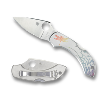 Spyderco Dragonfly - Stainless Steel Tattoo - C28PT