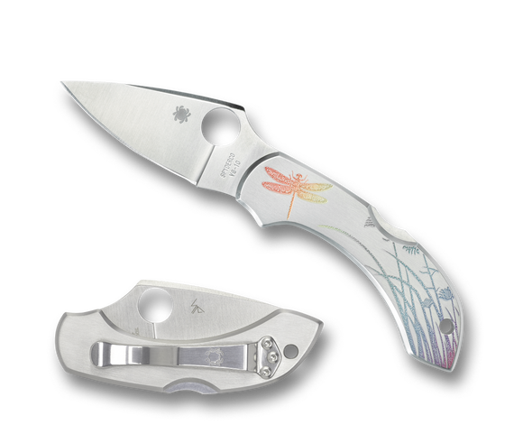 Spyderco Dragonfly - Stainless Steel Tattoo - C28PT