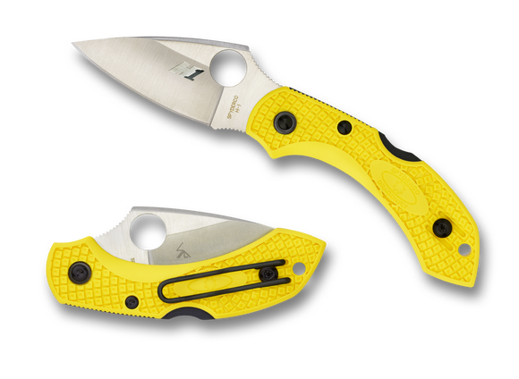 Spyderco Dragonfly 2 Salt - Plain Edge - Yellow FRN - C28PYL2