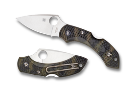 Spyderco Dragonfly 2 - Plain Edge - Zome Green FRN - C28ZFPGR2