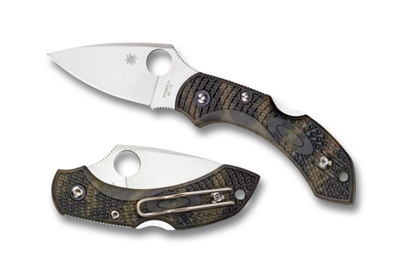 Spyderco Dragonfly 2 - Plain Edge - Zome Green FRN - C28ZFPGR2