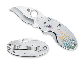 Spyderco Cricket - Stainless Steel Tatoo Handle - C29PT